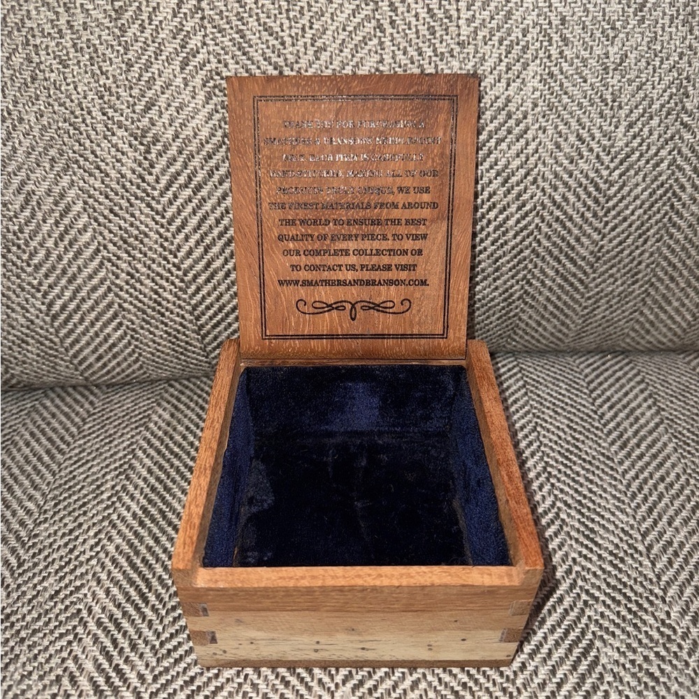Smather and Branson wooden box